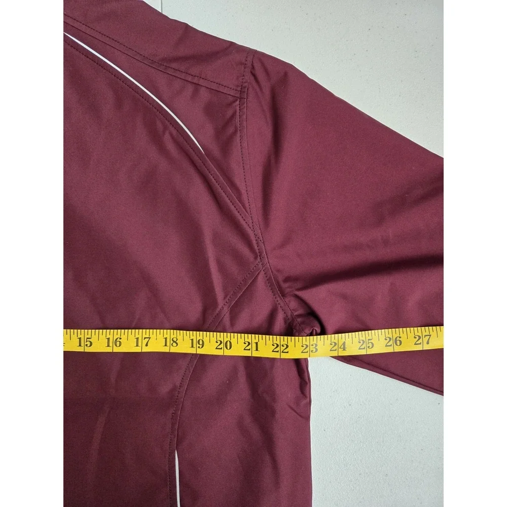Cutter & Buck Men's M Maroon CB WeatherTec Beacon Full Zip‎ Lightweight Jacket